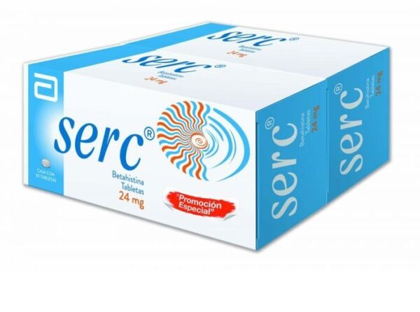 SERC 24MG CON 60 TABLETAS/ DUO PACK