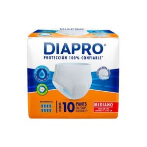 DIAPRO ROPA INTERIOR PANTS MEDIANO CON 10 PIEZAS